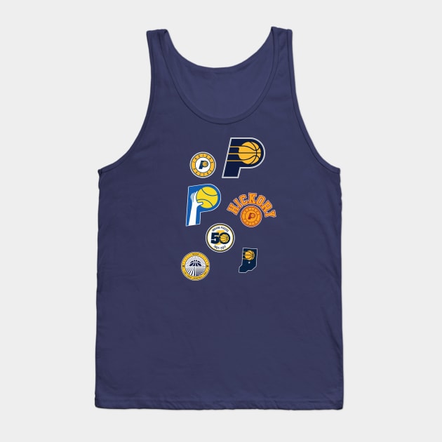 Indiana Pacers 'Logo history' Tank Top by AKRiley